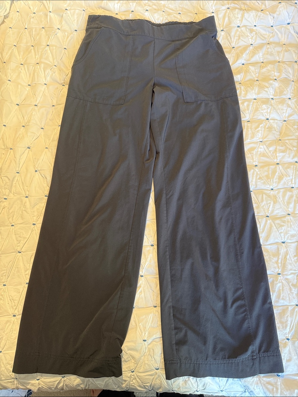 Athleta High-Rise Wide Leg Black Pants 10